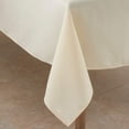 thumbnail image 3 of Fennco Styles Classic Everyday Design Solid Color Tablecloth 65" W X 140" L - Ivory Table Cover for Home Décor, Baquets, Family Gathering and Special Occasion, 3 of 3