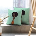 thumbnail image 6 of LALILO Throw Pillow Covers Beautiful African Woman National Dress African Cushion Cover 18" x 18", 2 Pack, 6 of 6