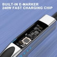 thumbnail image 4 of 1.2m fast charging cable automatic power-off elbow 240W hindrance Game, 4 of 8