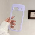 thumbnail image 3 of Funda de teléfono transparente Ins Cute Wave para Google Pixel 9 A Pro 8 7 Color de macarrón para niñas, funda transparente creativa a prueba de golpes, 3 of 4