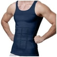 thumbnail image 1 of Men's Compression Tank Top Fitness Vest for Gym Workout Body Waist Trainer Athletic Performance Apparel, 1 of 4