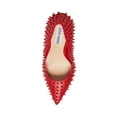 thumbnail image 4 of Steve Madden Vala Spike Red Stud Printed High Stiletto Pointed Toe Dress Pumps, 4 of 5