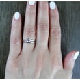 thumbnail image 5 of Bow Jewel 1.77 Ct Asscher Diamond Ring - Stunning 14K White Gold Plated Design - Perfect Women's Jewelry for Anniversaries - A Gorgeous Solitaire Ring for Her - An Ideal Gift for Celebrating Love, 5 of 9