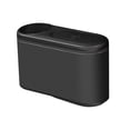 thumbnail image 1 of Cubo de basura para vehículo, cubo de basura para coche, cubo de basura mini, almacenamiento de prensado, accesorio para coche Cuero PU Negro, 1 of 9