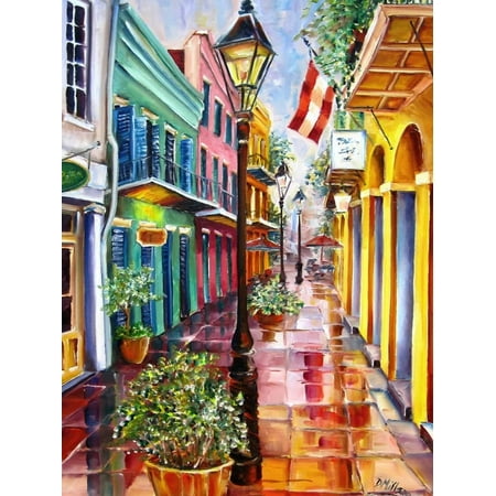 New Orleans Exchange Alley Urban Street Scene Landscape Art Print Wall Art By Diane