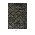 thumbnail image 5 of Contemporary Home Living 2' x 3' Rectangular Damask Area Throw Rug - Gray and Blue, 5 of 7
