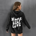 thumbnail image 5 of Kiplyki Fall Hoodies for Women Loose Sweatshirts Drawstring Back Graphic Shirts Pullover Long Sleeve Tops, 5 of 7