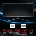 thumbnail image 5 of Deco Gear 35" Curved Ultrawide LED Gaming Monitor - Bonus Deco Gear Keyboard and Mouse Pad, 5 of 11