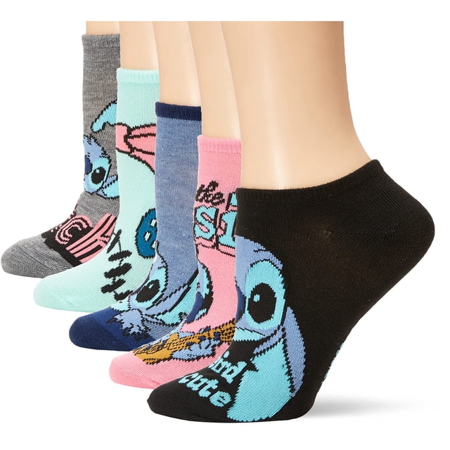 Pack de 5 calcetines Disney Lilo & Stitch No Show para mujer