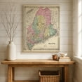 thumbnail image 5 of Maine 1856 Vintage Map 11x14 Unframed Print–Antique Colton’s Atlas Poster, Historical Cartography Reproduction, Rustic New England Wall Art for Living Room, Office, Library, Study, Classroom, or Den, 5 of 6