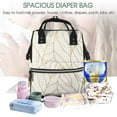 thumbnail image 4 of Defioc Elegant Gold Leaf Pattern for Baby Diaper Bag Backpack - Baby Bag for Boys & Girls - Diaper Backpack - Large Travel Diaper Bags- Baby Registry Search & Shower Gifts, 4 of 5
