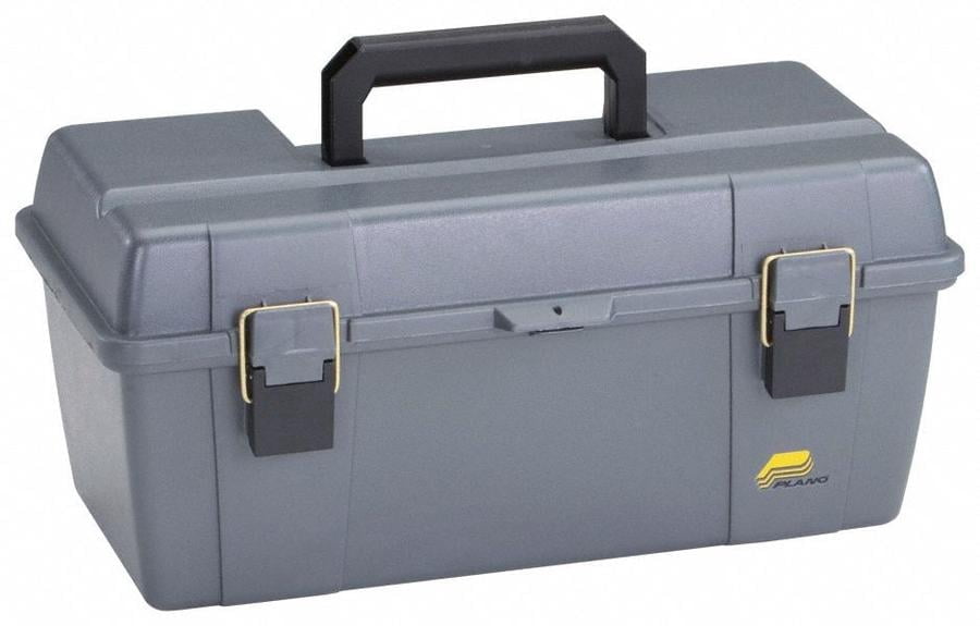 Plastic Portable Tool Box  10 7/8 in Overall Height  20 1/4 in Overall Width - 651-010