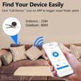 thumbnail image 4 of Rastreador Bluetooth Alarma Anti-Perdida Mini Redonda Para Llaves Carteras Equipajes Nio Negro Sunnimix Rastreador bluetooth, 4 of 8