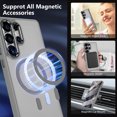 thumbnail image 3 of GALAPROX Magnetic Compatible with Samsung Galaxy S25 Ultra Case 6.8'', Stylish Slim Translucent Matte Protective Cover with Screen Protector 6.8'' 2025-Titanium Gray, 3 of 8