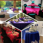 Efavormart 5pcs 60 SATIN Square Tablecloth Overlay For Wedding Catering Party Table Top Decorations ROYAL BLUE