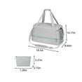 thumbnail image 3 of LACKUST Women's Travel Duffel, Weekender Overnight, Gym Tote, Shoe & Wet Pocket, Carry On, USB Charging,Gray, 3 of 7