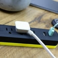 thumbnail image 4 of Globe Electric Watt Designer Series 6-ft 3-Outlet USB Surge Protector Power Strip, 4 of 6