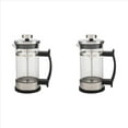 thumbnail image 1 of 2X Coffee Maker Pot,Stainless Steel Glass Coffee Pot French Press Filter Pot Household Tea Maker,Suitable for Making Tea,2 * Coffee Pot,transparent, 1 of 7