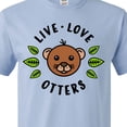 thumbnail image 4 of Inktastic Live Love Otters T-Shirt, 4 of 5