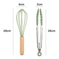thumbnail image 2 of Juego de silicona de cocina resistente al calor para utensilios antiadherentes, herramientas de cocina de 2 piezas, 2 of 5