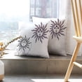 thumbnail image 6 of LALILO Throw Pillow Covers Beautiful Sun Symbol Tattoo Symbol Cushion Cover 18" x 18", 2 Pack, 6 of 6