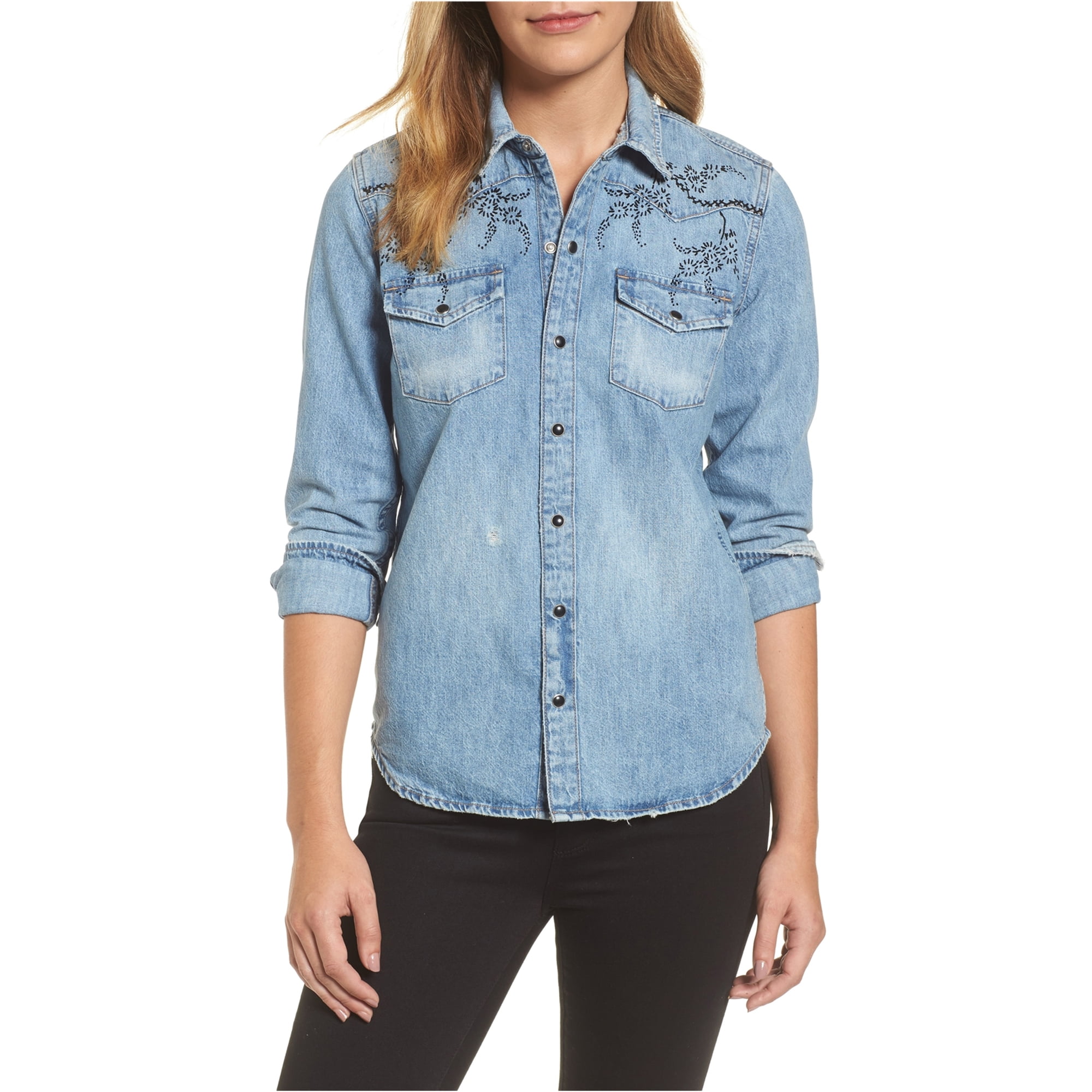 Lucky Brand Womens Western Button Up 