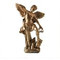 thumbnail image 1 of Estatua de resina del Arcángel Miguel de 29 cm de altura con base, 1 of 1