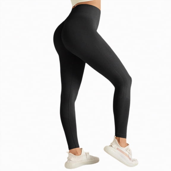 UngA Anti Cellulite Leggings High Waisted Leggings for Women Tummy Control Soft Yoga Pants Womens Gym Running Workout Womens Legging Black,L