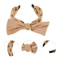 thumbnail image 3 of Unique Bargains 1 Pc Exquisite Bow Headbands for Women Light Brown, 3 of 6