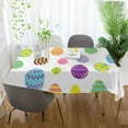 thumbnail image 6 of GZHJMY Easter Eggs Tablecloth, Rectangle Waterproof Washable Polyester Table Cover for Picnic Dinner Holiday Party Decor, 60 x 108 Inch, 6 of 7