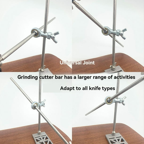 Afilador de Cuchillos Profesional de Ángulo Fijo de Alta Precisión, Kit de Afilador de Cuchillos de Cocina de Ángulo Fijo con Diseño de Tapa Giratoria