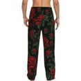 thumbnail image 3 of Haiem Roses Men's Pajama Pants Ultra Lightweight Pjs Bottoms Sleepwear Bottom Pants with Pocket Drawstring-Small, 3 of 9