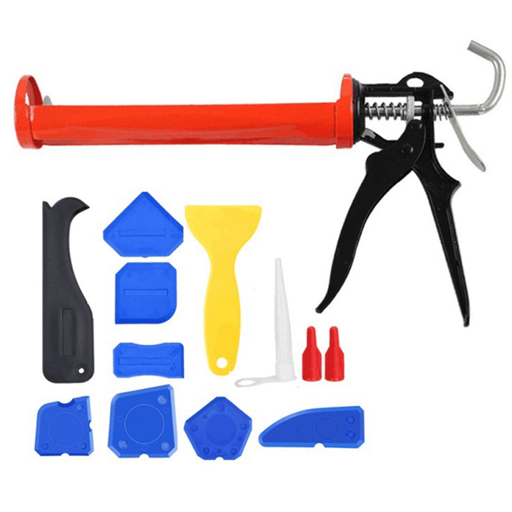 Bangcool 13PCS Caulking Tool Set Manual Grout Scraper Sealant Finishing Tool for Kitchen