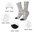 thumbnail image 5 of Honeii Silver Glitter Print Adult Socks,Crew Socks,Casual Calf Socks,Daily Wear Socks for Men & Women, Perfect for Sports, Casual and Everyday Use, 5 of 6