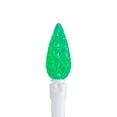 thumbnail image 6 of Northlight LED C6 Faceted Christmas Lights - Green - 22.5' White Wire - 70ct, 6 of 8