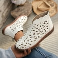 thumbnail image 6 of IUJSOY Walking Shoes Women Hollow out High Top Sneakers Casual Back Zipper Summer Ankle Boots, 6 of 8