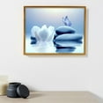 thumbnail image 4 of Clearance Hangs under $5,Zen Stone Canvas Wall Art Water And Purple Butterfly On The Wall Art For Bathroom Living Room Bedroom Yoga Spa Picture Wall Decor Bedroom Wall Art, 4 of 8