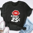 thumbnail image 4 of EcoLoom Cute Kisses 25 Cents Love Heart Short Sleeve Unisex T Shirt, 4 of 6