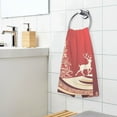 thumbnail image 5 of Trees and Deers Christmas Cotton Face Towels Soft Hand Towel Absorbent Bathroom Towel for Kitchen Hotel Decoration, 5 of 7
