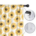 thumbnail image 4 of Blackout Kids Curtains,White Sunflower Childrens Insulated Curtains Set Of 2,Bedroom Essentials,Toddler Room Decor 42x63in(106x160cm), 4 of 4