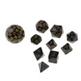 thumbnail image 3 of lionlar 10 Pieces Acrylic Polyhedral Dice Set Table Game Party Game Accessory - Yellow, 3 of 8