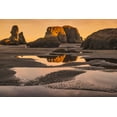 thumbnail image 2 of Ford, John 18x13 Gold Ornate Wood Framed with Double Matting Museum Art Print Titled - Bandon Beach-Oregon, 2 of 4