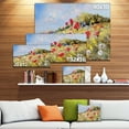 thumbnail image 3 of Coquelicots Peints sur Prairie d'Été - Grande Toile Paysage, 3 of 4