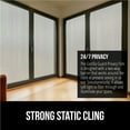 thumbnail image 3 of GORILLA GUARD Window Privacy Film Removable Bathroom Window Glass Tint Cover 11.8 x 78.7 In Frosted, 3 of 10