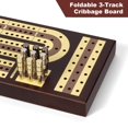 thumbnail image 3 of Juego de tablas de cribbage ESENHARBER, plegables, de madera, con 9 clavijas, 3 of 6