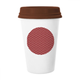 thumbnail image 1 of Red White mas Decoration Pattern Mug Coffee Drinking Glass Pottery Cerac Cup Lid, 1 of 3