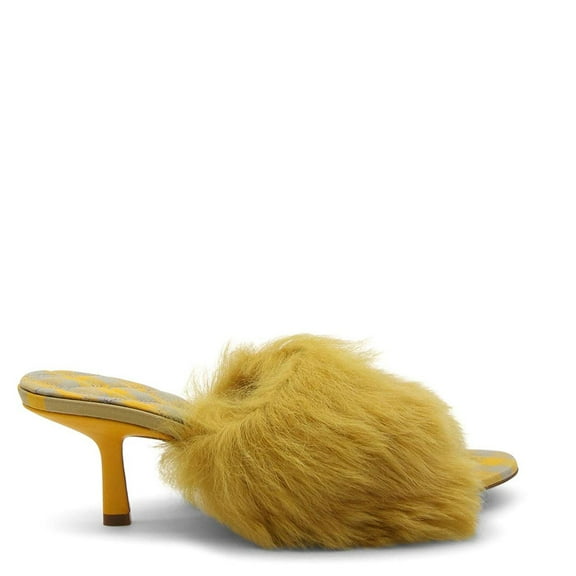 Burberry 60mm Shearling Minnie Mules, Brand Size 36 ( US Size 6 )