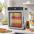 thumbnail image 2 of DKMOCO 12 Trays Food Dehydrator, 800W Dehydrators for food and jerky, Dehydrator Machine with 4 Presets, Adjustable Timer, Temperature Control, for Herb, Dog Treats,Meats & Veggies, 2 of 10