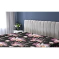 thumbnail image 5 of Ambesonne Tropical Fitted Sheet, Crystal Gems Roses Art, Full Size, Dark Magenta and Khaki, 5 of 5