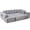 Gray, variant on 146" U Shaped Sectional sofa,5 Seats Convertible Sleeper Couch& L-shaped ,Oversized sofa,8 Pillows,Free Combination,Magazine bag,Corduroy